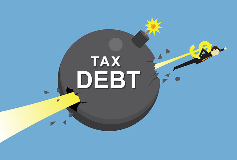 Fight debt blast through tax debt