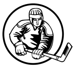 Hockey player image represents subject of post, a hockey team.